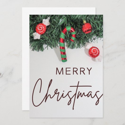 cartes de Noël saisonnières (Devant / Derrière)