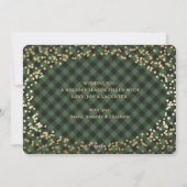 Cartes de Noël simples en or plaqué vert (Dos)