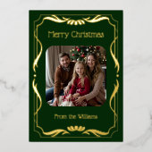 Cartes de Noël simples et élégantes Fêtes Modèles (Recto)