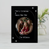 Cartes de Noël simples et élégantes Fêtes Modèles (Debout devant)