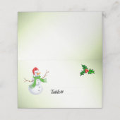 Cartes de Noël Snowman (Extérieur déplié)