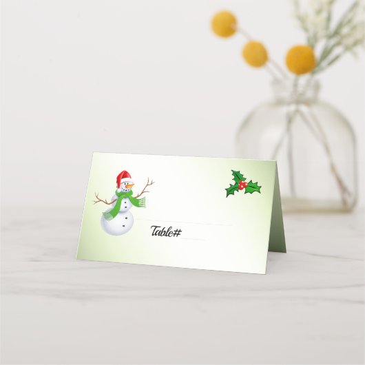 Cartes de Noël Snowman (Devant)