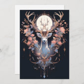 Cartes de Noël sombres Abstraites (Devant / Derrière)