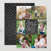 Cartes de Noël Star of Wonder avec six photos (Devant / Derrière)