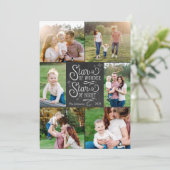 Cartes de Noël Star of Wonder avec six photos (Debout devant)