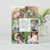 Cartes de Noël Star of Wonder avec six photos (Debout devant)