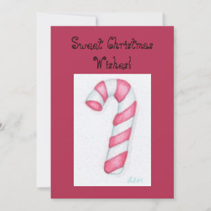 Cartes de Noël sucre de canne
