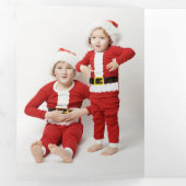 Cartes de Noël triptyque Joyeuses Fêtes  (Intérieur en premier)