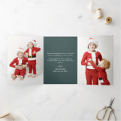 Cartes de Noël triptyque Joyeuses Fêtes  (Intérieur)