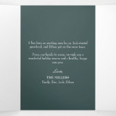 Cartes de Noël triptyque Joyeuses Fêtes  (Intérieur au milieu)