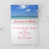 Cartes de Noël tropicales de Floride (Intérieur)