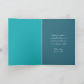 Cartes de Noël Tropiques Dollar De Sable turquoise (Intérieur)