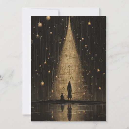 Cartes de Noël uniques - Dessin de cartes de Noël (Devant)