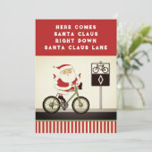 Cartes de Noël Vélo Vacances (Debout devant)
