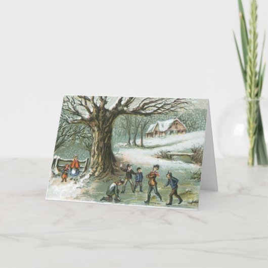 Cartes de Noël Vintage - Joyeuses Fêtes (Devant)