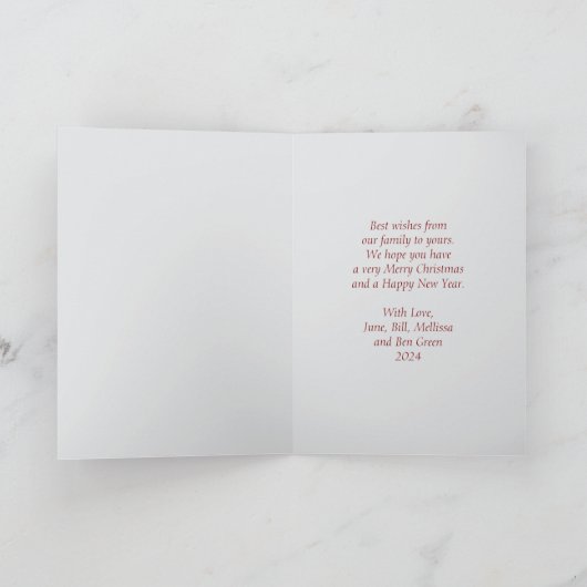 Cartes de Noël Wolf in Santa Hat (Intérieur)