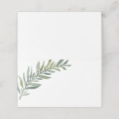 Cartes de nom aquarelle feuilleté (Extérieur déplié)