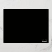 Cartes de nom Art Déco noir (Verso)