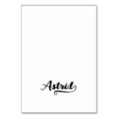 Cartes de nom avec lettrage gras Brush Script D (Par défaut)