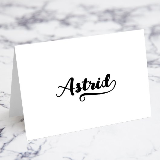 Cartes de nom avec lettrage gras Brush Script D