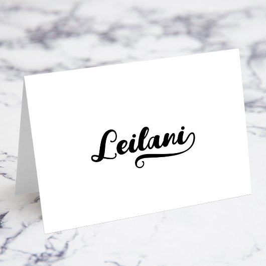 Cartes de nom avec lettrage gras Brush Script I Sw