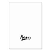 Cartes de nom avec lettrage gras Brush Script U Sw (Par défaut)