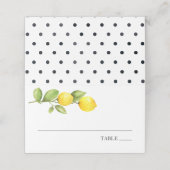 Cartes de nom de citron Main Squeeze (Extérieur déplié)