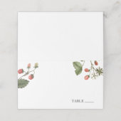 Cartes de nom de fraise douce Berry (Extérieur déplié)