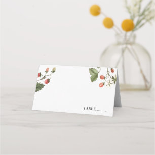 Cartes de nom de fraise douce Berry