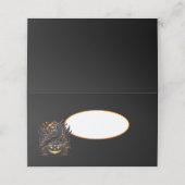 Cartes de nom de Halloween (Extérieur déplié)