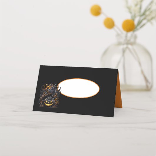 Cartes de nom de Halloween (Devant)
