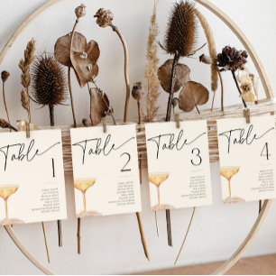 Cartes de nom de la table de Fête des mariées Perl