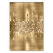 Cartes de nom de lieu à paillettes dorées (Dos)