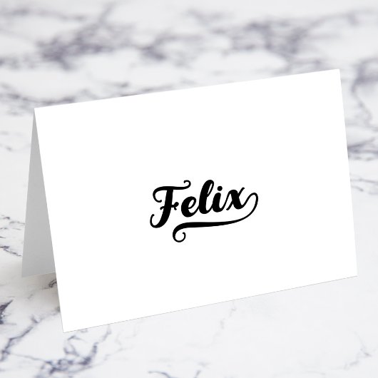 Cartes de nom de lieu avec écriture Bold Brush X S