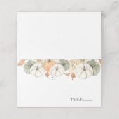 Cartes de nom de lieu d'automne rustique (Extérieur déplié)