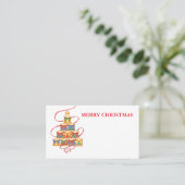 Cartes de nom de lieu de Noël Arbre de tambours (Debout devant)