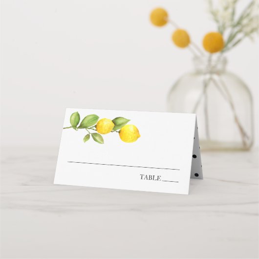 Cartes de nom de lieu Main Squeeze Lemon (Devant)