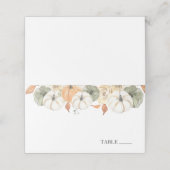 Cartes de nom de lieu rustiques d'automne (Extérieur déplié)