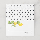 Cartes de nom de Main Squeeze Lemon (Extérieur déplié)