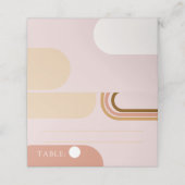 Cartes de nom de mariage en forme d'arche minimali (Extérieur déplié)