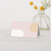 Cartes de nom de mariage en forme d'arche minimali (Dos)