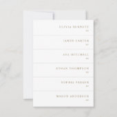 Cartes de nom de mariage en or simple moderne (Devant)