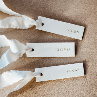 Cartes de nom de mariage minimalistes