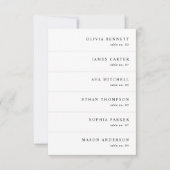 Cartes de nom de mariage minimalistes modernes (Devant)