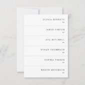 Cartes de nom de mariage simples modernes (Devant)