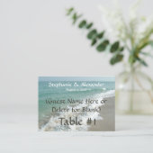 Cartes de nom de table de mariage de destination, (Debout devant)