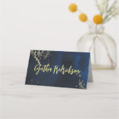 Cartes de nom de table du soir élégantes (Dos)