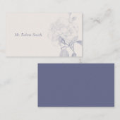 Cartes de nom de table Rose aquarelle (Devant / Derrière)