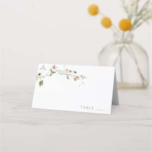 Cartes de nom de vigne florale