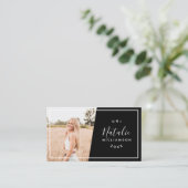 Cartes de nom d'insertion de photo de graduation n (Debout devant)